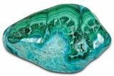 Vibrant Polished Malachite with Chrysocolla - DR Congo #336814-1